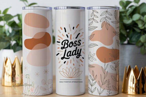 Boss Lady Affirmations Tumbler Wrap Graphics Review