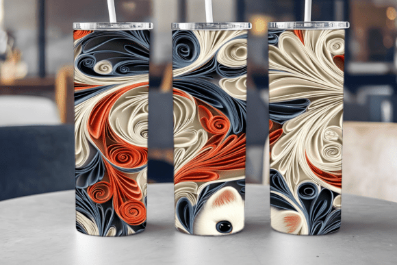 Colorful Kittens Tumbler Graphics for Tumbler Wraps