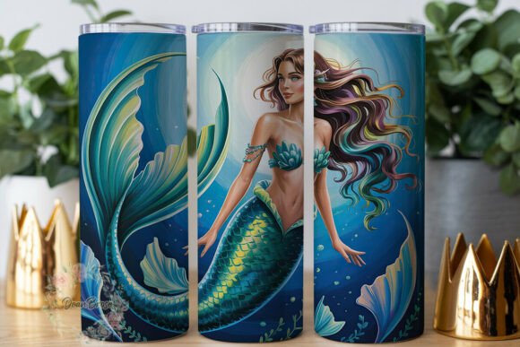 Enchanting Mermaid Fantasy 20oz Tumbler Graphics