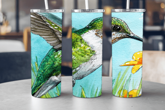 Flying Jewel Hummingbird Tumbler: Graphics & Tumbler Wraps