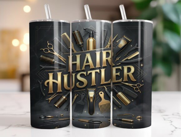 Hair Hustler Tumbler Wrap Graphics & Reviews
