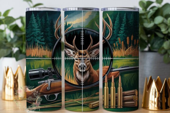Hunting Stag Forest Tumbler Wrap Graphics & Branding Review