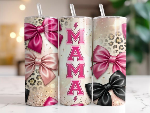 Mama Leopard Bow Tumbler Wrap Graphics Review