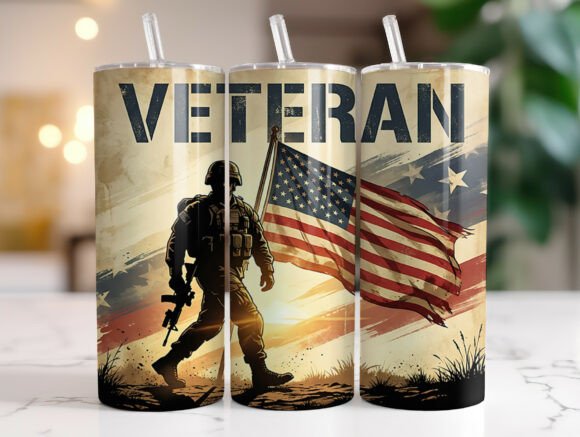 Military Veteran American Flag Tumbler: Graphics & Wraps Review
