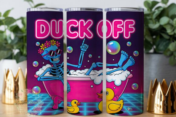 Neon Skeleton Bath Fun Tumbler Wrap Review
