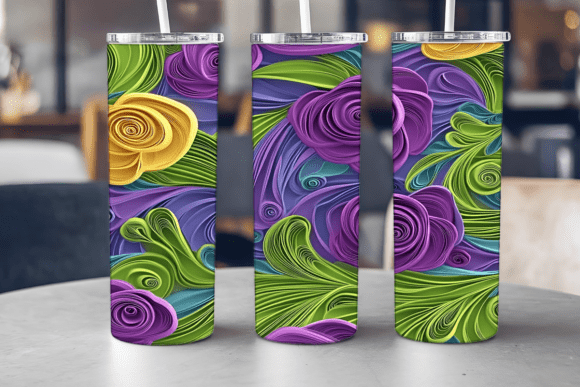Rose Petal Garden Tumbler Graphics & Tumbler Wraps Review