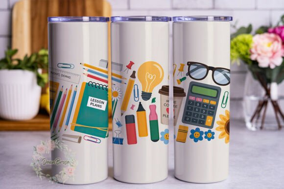 Teacher Stuff School Supplies Tumbler