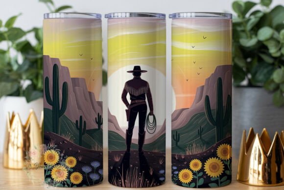Western Desert Silhouette 20oz Tumbler